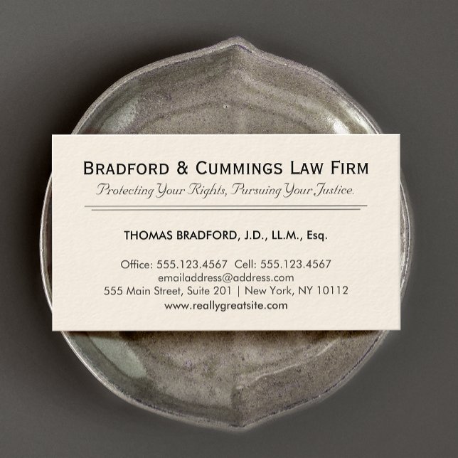 Corporate Lawyer  Business Card (Creator Uploaded)