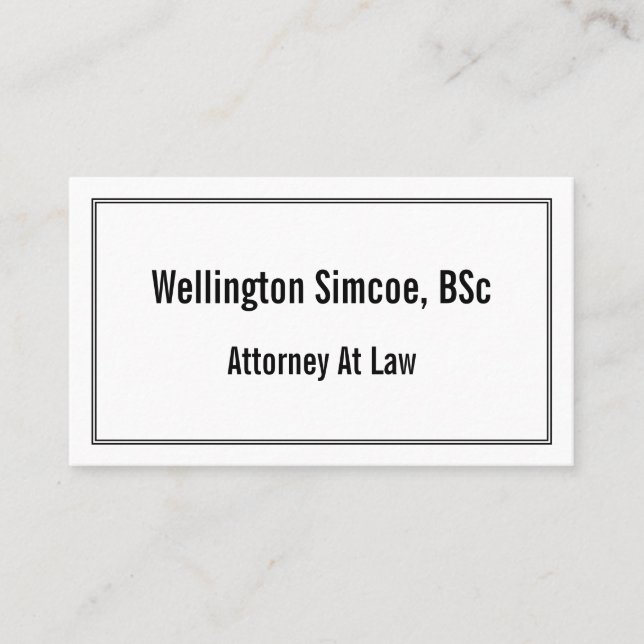 Corporate, Legal Professional Business Card (Front)