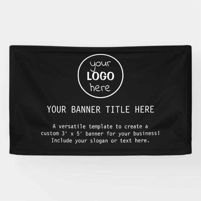 Corporate Logo Custom banner in promotion (Horizontal)