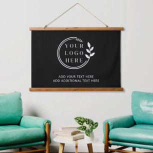 Corporate Logo Image Photo Picture DIY Text Hanging Tapestry