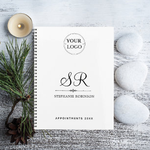 Corporate Logo Name Monogram Modern Business 2025 Planner