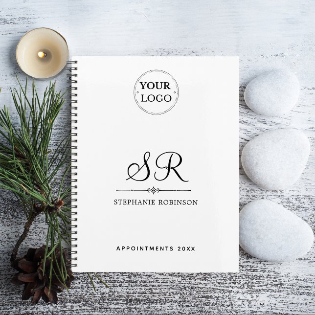 Corporate Logo Name Monogram Modern Business 2025 Planner (Creator Uploaded)