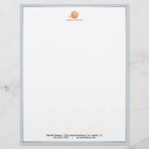 Corporate Logo Shadow Letterhead