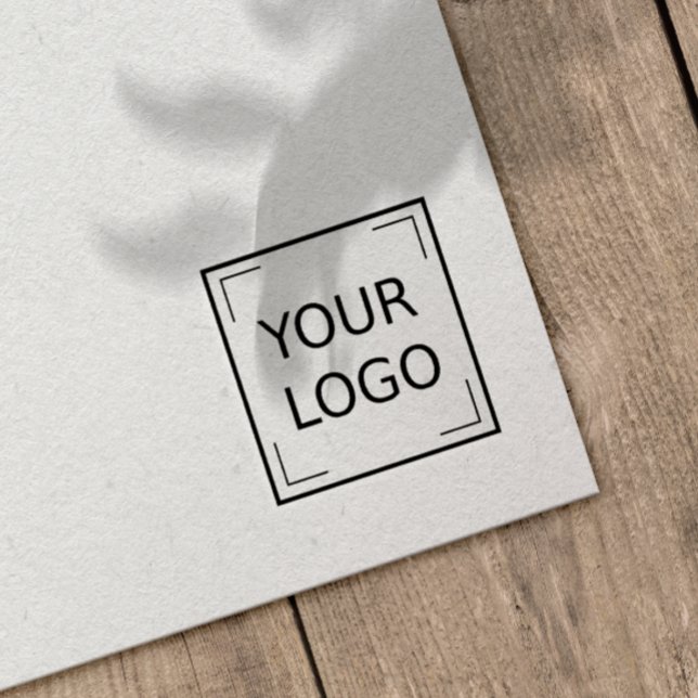 CORPORATE LOGO SIMPLE MINIMAL BUSINESS RUBBER STAMP (Business Logo | Professional Corporate Modern Rubber Stamp)