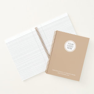 Corporate Notebook with logo and business info