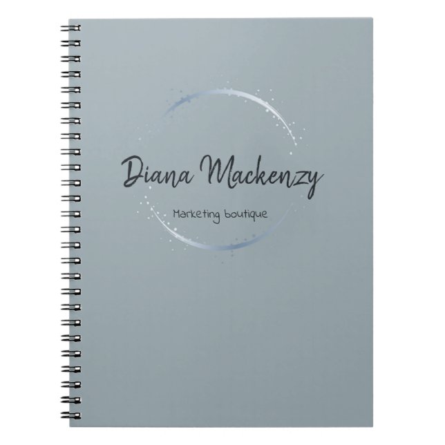 Corporate Notebook with logo and business info (Front)