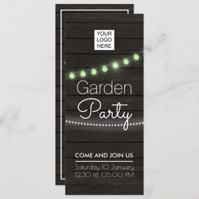 Corporate Office Garden Party invitation (Front/Back)