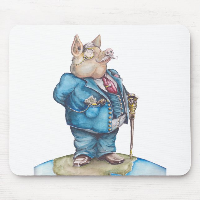 Corporate Pig Mouse Pad (Front)