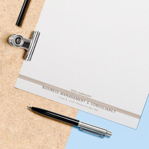 Corporate, Professional Brown Letterhead