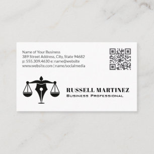Corporate Professional Logo   QR Code Business Card