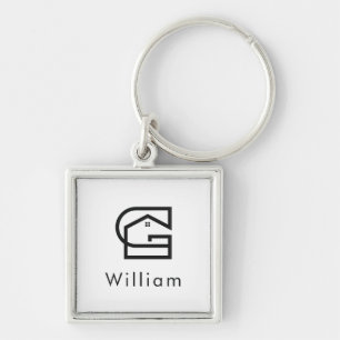 Corporate Real Estate Letter G House Keychain