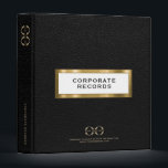 Corporate Record Book Binder for Business<br><div class="desc">Corporate Record Book Binder for Business designed for storing corporate documents and records. Ideal for corporate records, documents, financials, bookkeeping, creating corporate compliance kits, creating a corporate record book for LLC, S Corp and more. Designed with a horizontal logo banner image (2560 x 1440 px), you can customize by changing...</div>