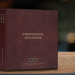 Corporate Record Book Leather Binder<br><div class="desc">Corporate Record Book Binder designed for storing corporate documents and records. Ideal for corporate records, documents, financials, bookkeeping, creating corporate compliance kits, creating a corporate record book for LLC, S Corp and more. Designed with a horizontal logo banner image (2560 x 1440 px), you can customize by changing the text...</div>