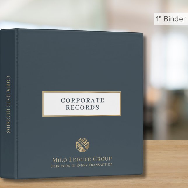 Corporate Records Custom Logo Binder (Creator Uploaded)