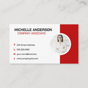 Corporate Red   Business Professional Business Card