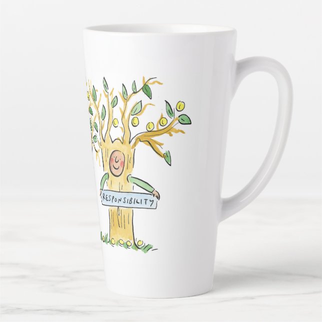 Corporate Social Responsibility Latte Mug (Right)