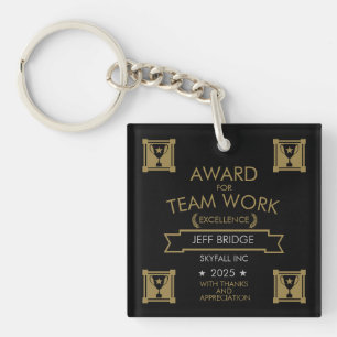 Corporate Staff Award Keychain