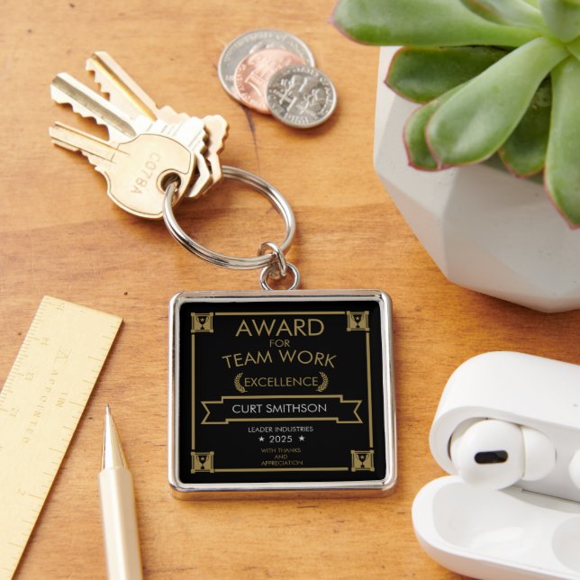 Corporate Staff Award Keychain (Desk)