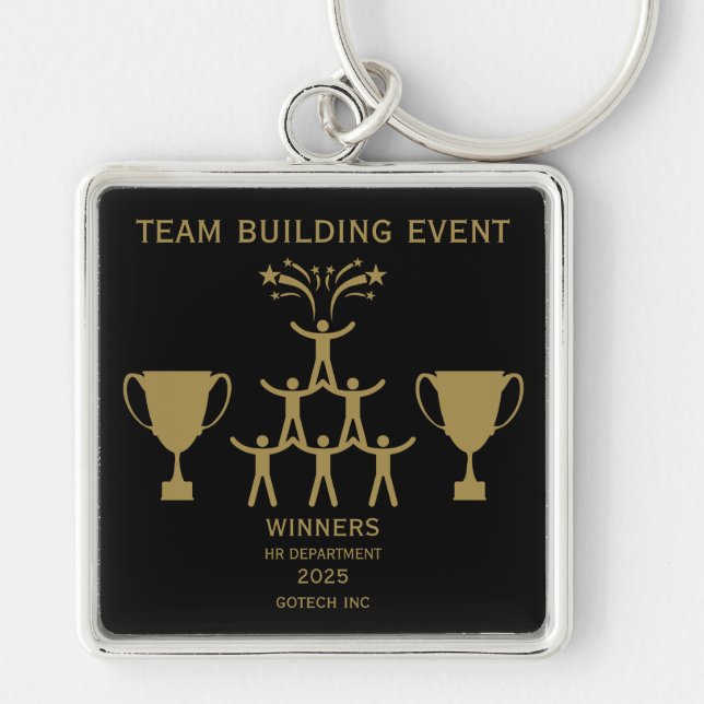 Corporate Staff Team Building Event Keychain (Front)
