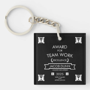 Corporate Staff Team Work Award Keychain