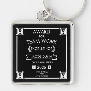 Corporate Staff Team Work Award Keychain