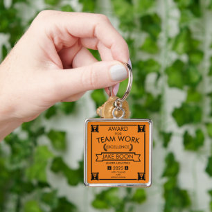 Corporate Staff Team Work Award Keychain