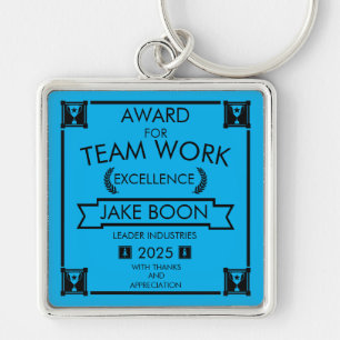 Corporate Staff Team Work Award Keychain
