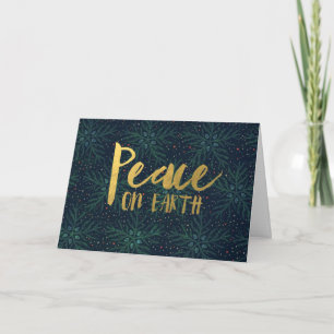 Corporate Style Peace on Earth Holiday Card