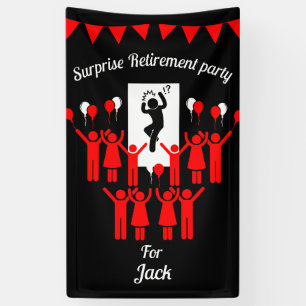 Corporate Surprise Retirement Party Banner