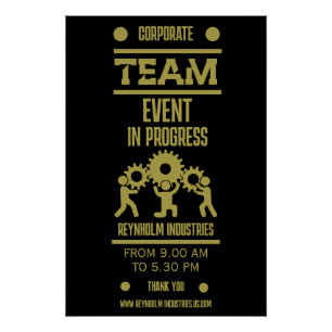 Corporate Team Building Day Poster