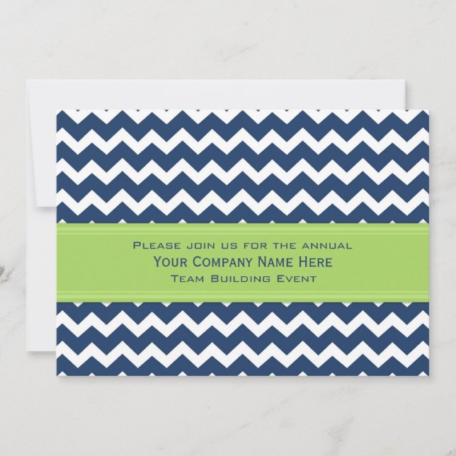 Corporate Team Building Event Invitation Blue (Front)