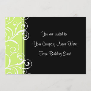 Corporate Team Building Event Invitations Green