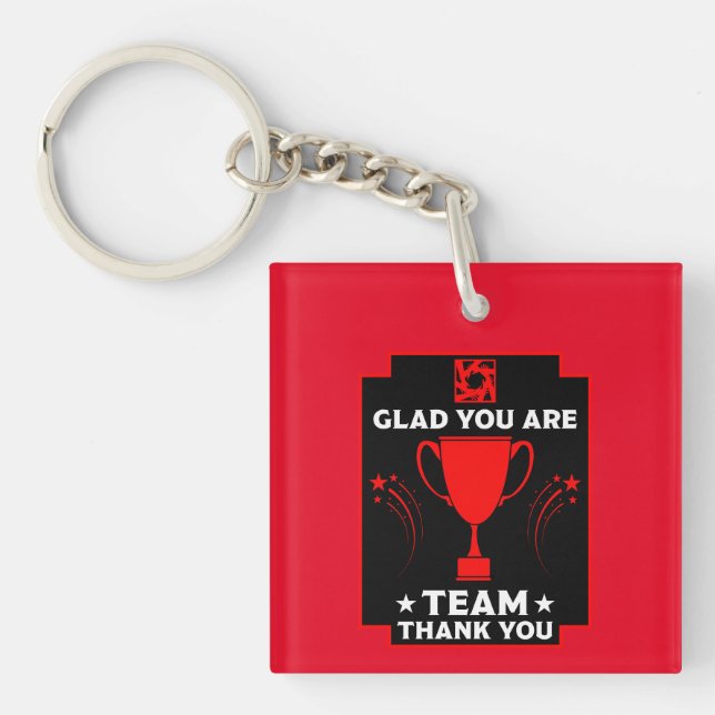 Corporate Team Thanks Keychain (Front)