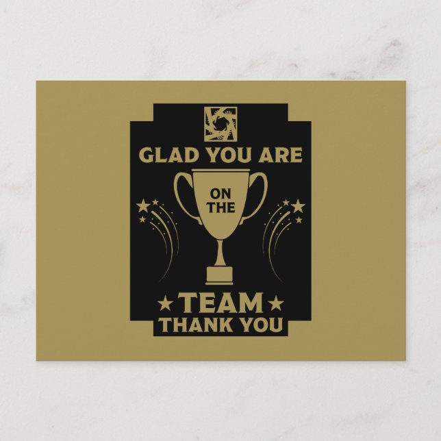Corporate Team Thanks Postcard (Front)