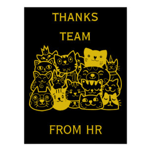 Corporate Team Thanks Poster