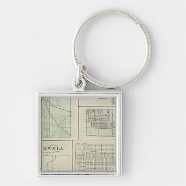 Corporate Town of Fowler, Benton Co Keychain (Front)