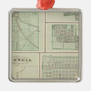 Corporate Town of Fowler, Benton Co Metal Ornament