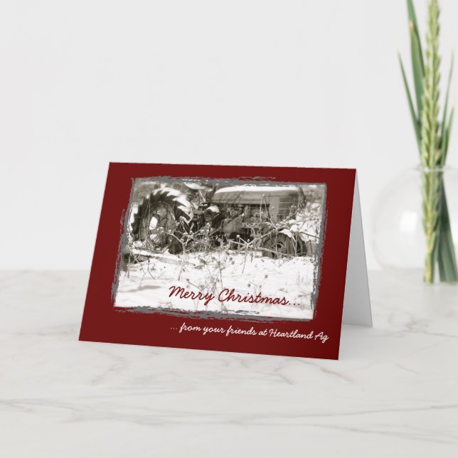 Corporate Tractor Christmas Card (Front)