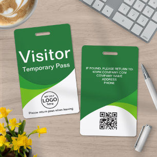 Corporate Visitor Pass ID with custom badge
