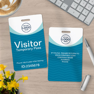 Corporate Visitor Pass ID with custom badge