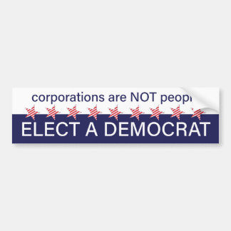 corporations are NOT people Bumper Sticker