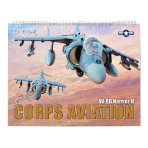 CORPS AVIATION - AV-8B HARRIER II CALENDAR