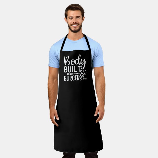 Corps Construit Par Burgers BBQ Grand Tablier Noir (Porté)