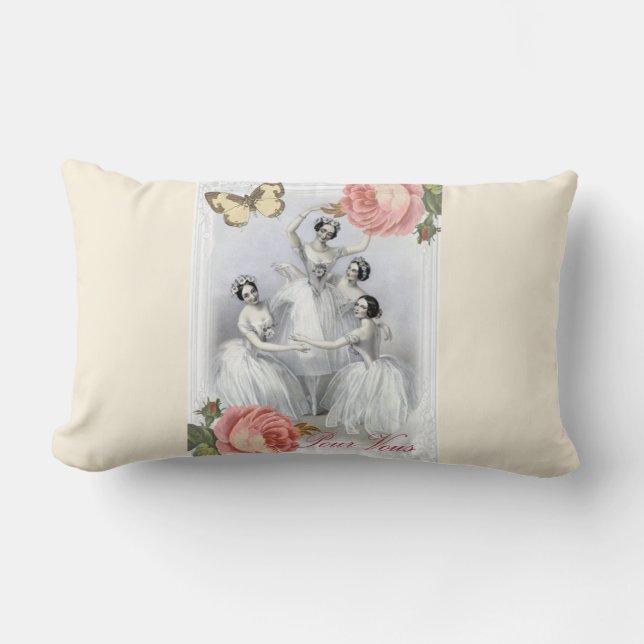 Corps de ballet lumbar pillow (Front)