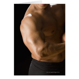 Corps masculin flexion des muscles, vue avant, 2