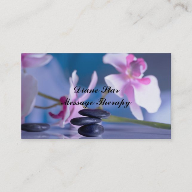 Corps par carte de visite de massage (Devant)