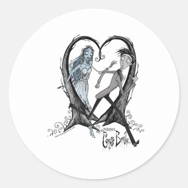 Corpse Bride Runaway Groom _1  Classic Round Sticker (Front)