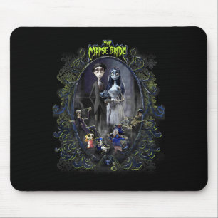 Corpse Bride The Groom & The Bride Scary Frame Mouse Pad