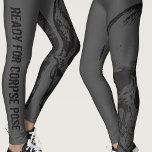 Corpse Pose | Leggings | Grey<br><div class="desc">Ready for corpse pose? Hell,  yeah. Be your badass self in yoga class.</div>