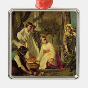 Corpus Christi, 1855 Metal Ornament